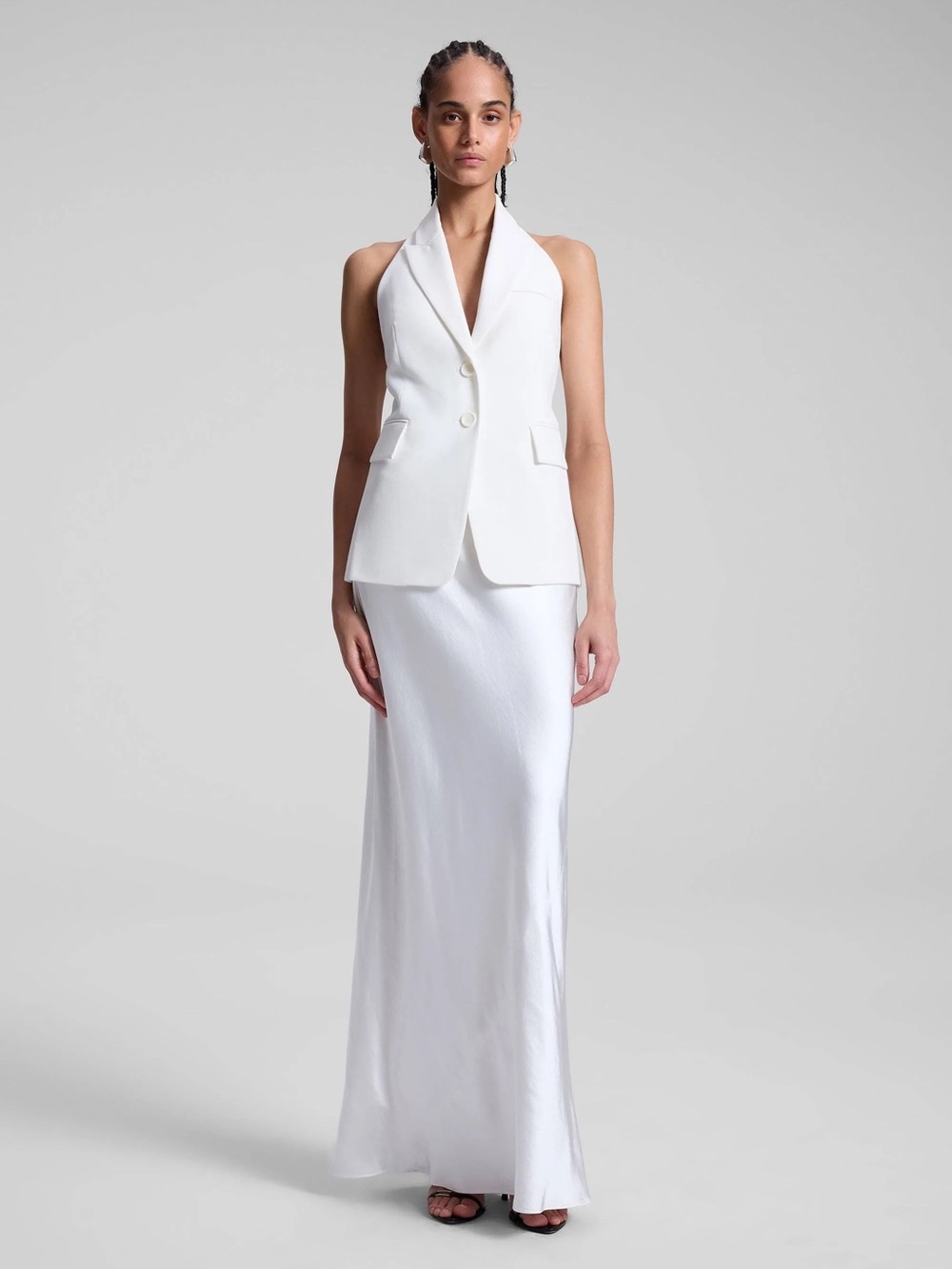 A.L.C. Alexa Halter Vest White - Picture 1 of 6